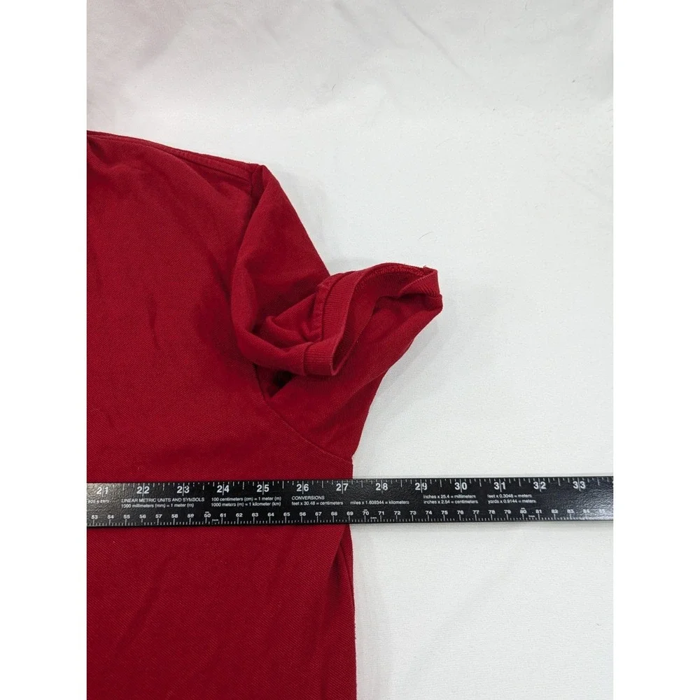 Vintage Ralph‎ Lauren Polo Shirt Mens 4XL Red Pique Cotton RL06 Mens